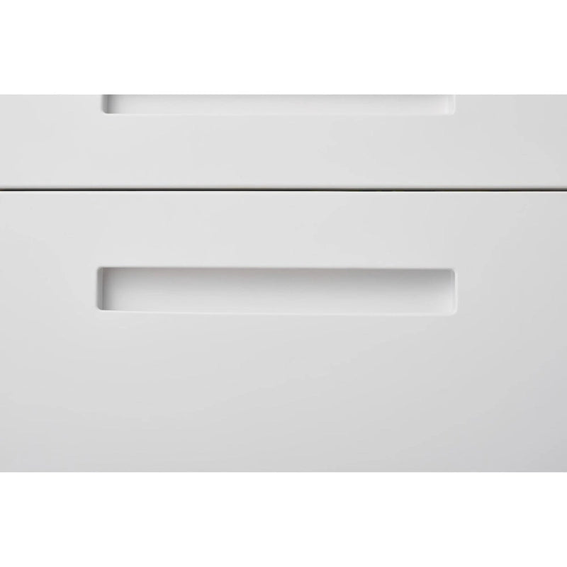 Meuble de classement mobile à 3 tiroirs, meuble polyvalent, conception à 5 roues anti-basculement en acier laminé à froid étanche à l'humidité
