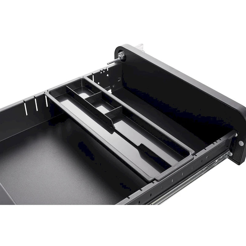 Classeur mobile à 3 tiroirs, meuble polyvalent, 5 roulettes anti-basculement en acier laminé à froid, étanche et résistant à l'humidité, noir