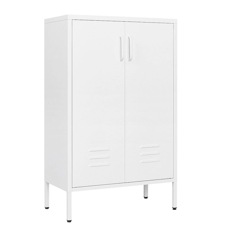 Armoire de rangement diverses à 2 portes, armoire à outils de garage, armoire de classement de bureau, 2 cloisons mobiles
